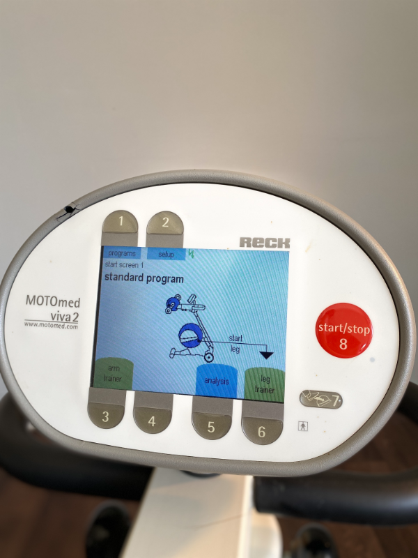 RECK MOTOmed viva 2 kijelző standard programmal